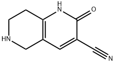 2-Oxo-1,2,5,6,7,8-hexahydro-1,6-naphthyridine-3-carbonitrile 구조식 이미지