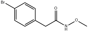 2-(4-Bromophenyl)-N-methoxyacetamide Structure