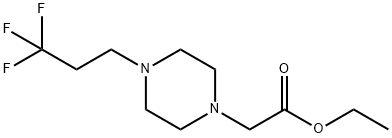 ethyl [4-(3,3,3-trifluoropropyl)piperazin-1-yl]acetate Structure