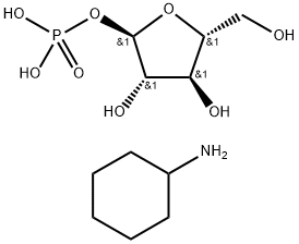 α-D-Arabinofuranose, 1-(dihydrogen phosphate), compd. with cyclohexanamine (9CI) Structure