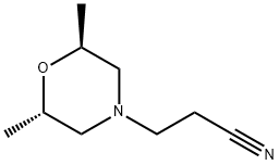 4-Morpholinepropanenitrile,2,6-dimethyl-,trans- Structure