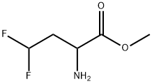 Butanoic acid, 2-amino-4,4-difluoro-, methyl ester Structure