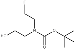 Carbamic acid, N-(2-fluoroethyl)-N-(2-hydroxyethyl)-, 1,1-dimethylethyl ester Structure