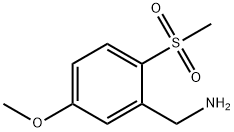 Benzenemethanamine, 5-methoxy-2-(methylsulfonyl)- Structure