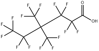 Hexanoic acid, 2,2,3,3,5,5,6,6,6-nonafluoro-4,4-bis(trifluoromethyl)- Structure