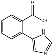 Benzoic acid, 2-(1H-imidazol-5-yl)- Structure