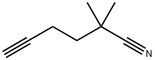 5-Hexynenitrile, 2,2-dimethyl- Structure