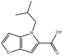 4H-Furo[3,2-b]pyrrole-5-carboxylic acid, 4-(2-methylpropyl)- Structure