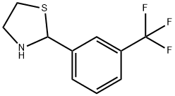 Thiazolidine, 2-[3-(trifluoromethyl)phenyl]- Structure