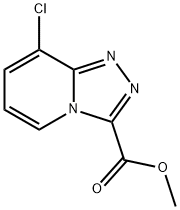 Methyl 8-Chloro-[1,2,4]triazolo[4,3-a]pyridine-3-carboxylate 구조식 이미지