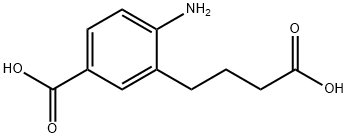 Benzenebutanoic acid, 2-amino-5-carboxy- Structure