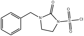 1-Imidazolidinesulfonyl chloride, 2-oxo-3-(phenylmethyl)- Structure