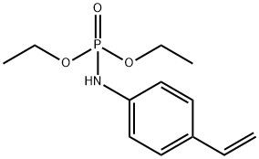 Phosphoramidic acid, N-(4-ethenylphenyl)-, diethyl ester Structure