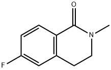 1(2H)-Isoquinolinone, 6-fluoro-3,4-dihydro-2-methyl- Structure