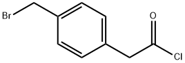 Benzeneacetyl chloride, 4-(bromomethyl)- 구조식 이미지