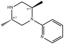 Piperazine, 2,5-dimethyl-1-(2-pyridinyl)-, (2R,5S)-rel- Structure