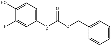 Carbamic acid, N-(3-fluoro-4-hydroxyphenyl)-, phenylmethyl ester Structure