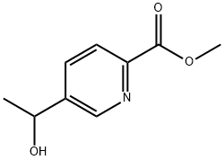 2-Pyridinecarboxylic acid, 5-(1-hydroxyethyl)-, methyl ester Structure