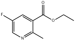 5-Fluoro-2-methyl-nicotinic acid ethyl ester Structure