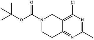 tert-butyl 4-chloro-2-methyl-5H,6H,7H,8H-pyrido[4,3-d]pyrimidine-6-carboxylate Structure