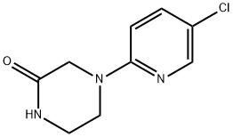 4-(5-Chloro-2-pyridinyl)-2-piperazinone Structure