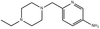 3-Pyridinamine, 6-[(4-ethyl-1-piperazinyl)methyl]- Structure