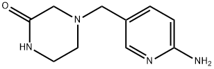 2-Piperazinone, 4-[(6-amino-3-pyridinyl)methyl]- Structure