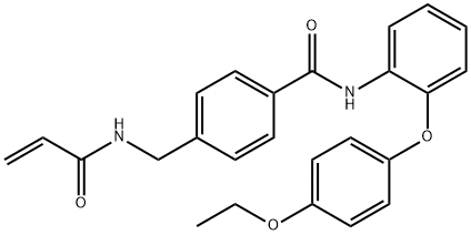 Benzamide, N-[2-(4-ethoxyphenoxy)phenyl]-4-[[(1-oxo-2-propen-1-yl)amino]methyl]- 구조식 이미지