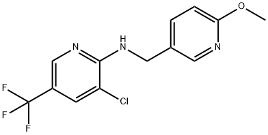 3-Pyridinemethanamine, N-[3-chloro-5-(trifluoromethyl)-2-pyridinyl]-6-methoxy- Structure