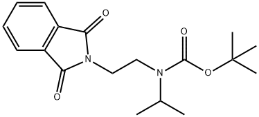 Carbamic acid, N-[2-(1,3-dihydro-1,3-dioxo-2H-isoindol-2-yl)ethyl]-N-(1-methylethyl)-, 1,1-dimethylethyl ester Structure