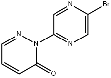 5-[Pyridazin-3(2H)-one]-2-bromopyrazine Structure