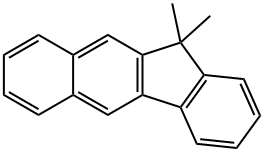 11H-Benzo[b]fluorene, 11,11-dimethyl- 구조식 이미지