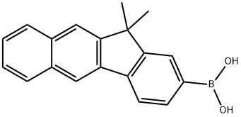 11,11-Dimethyl-11H-benzo[b]fluoren-2-yl)boronic acid 구조식 이미지