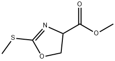 4-Oxazolecarboxylic acid, 4,5-dihydro-2-(methylthio)-, methyl ester Structure