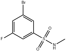 Benzenesulfonamide, 3-bromo-5-fluoro-N-methyl- Structure