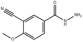 Benzoic acid, 3-cyano-4-methoxy-, hydrazide Structure