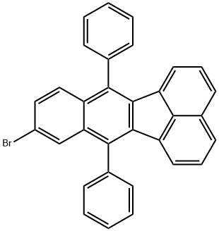 Benzo[k]fluoranthene, 9-bromo-7,12-diphenyl- Structure