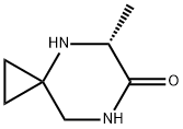 4,7-Diazaspiro[2.5]octan-6-one, 5-methyl-, (5R)- 구조식 이미지