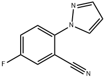 5-Fluoro-2-(1H-pyrazol-1-yl)benzonitrile 구조식 이미지