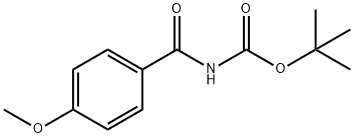 Carbamic acid, N-(4-methoxybenzoyl)-, 1,1-dimethylethyl ester Structure