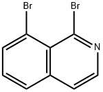 Isoquinoline, 1,8-dibromo- Structure