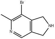 1H-Pyrrolo[3,4-c]pyridine, 7-bromo-2,3-dihydro-6-methyl- 구조식 이미지