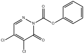 phenyl 4,5-dichloro-6-oxopyridazine-1(6H)-carboxylate 구조식 이미지
