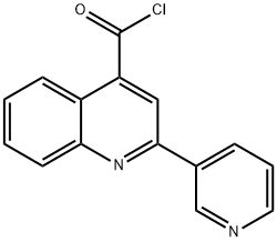 4-Quinolinecarbonyl chloride, 2-(3-pyridinyl)- Structure