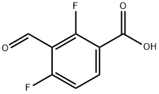 2,4-Difluoro-3-formylbenzoic acid Structure