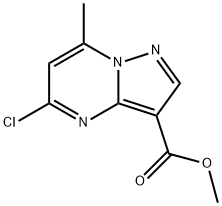 Pyrazolo[1,5-a]pyrimidine-3-carboxylic acid, 5-chloro-7-methyl-, methyl ester Structure