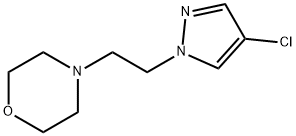 Morpholine, 4-[2-(4-chloro-1H-pyrazol-1-yl)ethyl]- Structure