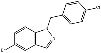 5-Bromo-1-(4-chlorobenzyl)-1H-indazole 구조식 이미지