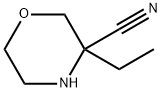 3-Morpholinecarbonitrile, 3-ethyl- 구조식 이미지