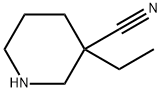 3-Piperidinecarbonitrile, 3-ethyl- Structure